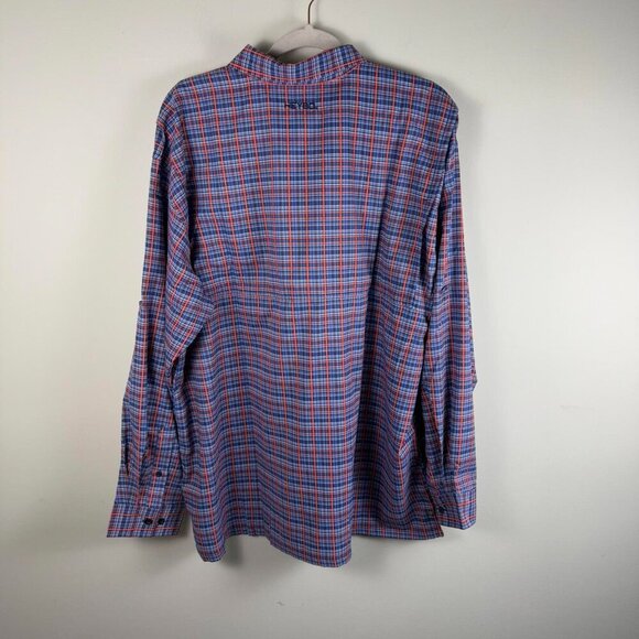NWT HeyBo Beaufort Long Sleeve Performance Fishing Plaid Shirt XL - Picture 3 of 5